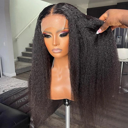 5x5 Transparent Yaki Straight Wig – Raw Vietnamese