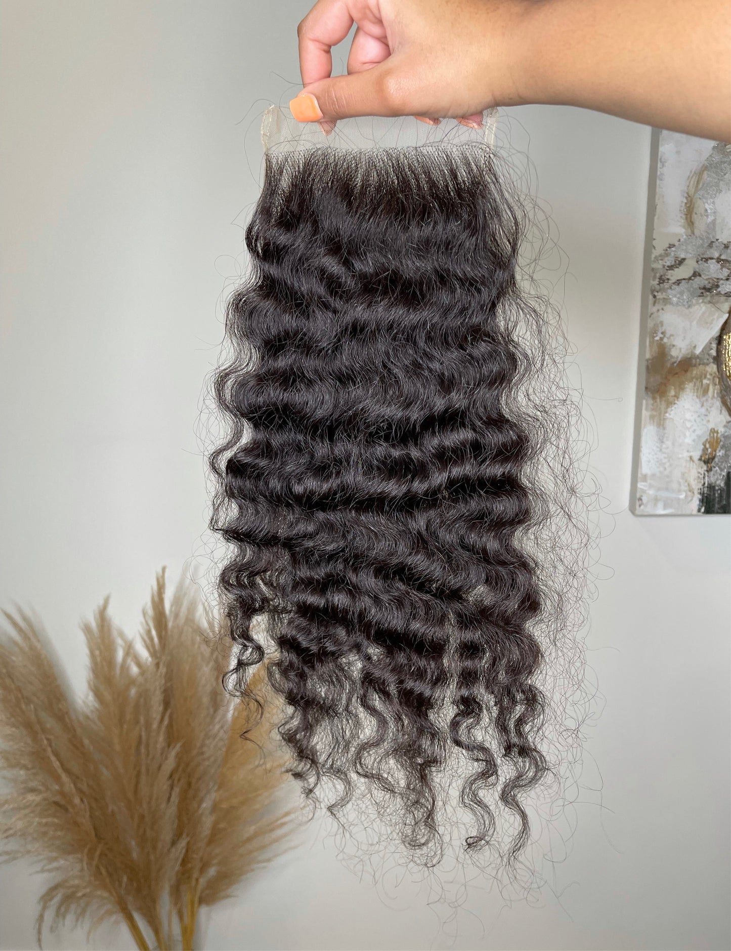 5x5 Transparent Closure Burmese Curly